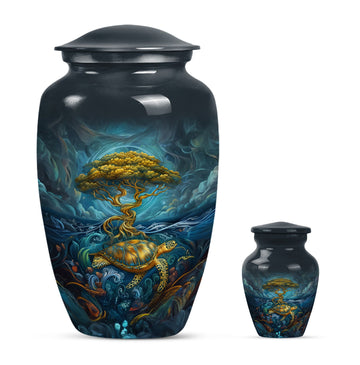 Large Urn With 1 Keepsake Urn