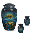 Turtle Theme Large Urn With 2 Keepsake Urn