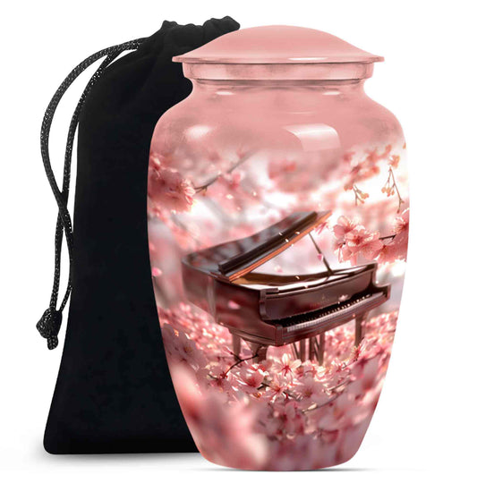 Piano Theme Large Urn 10 Inch