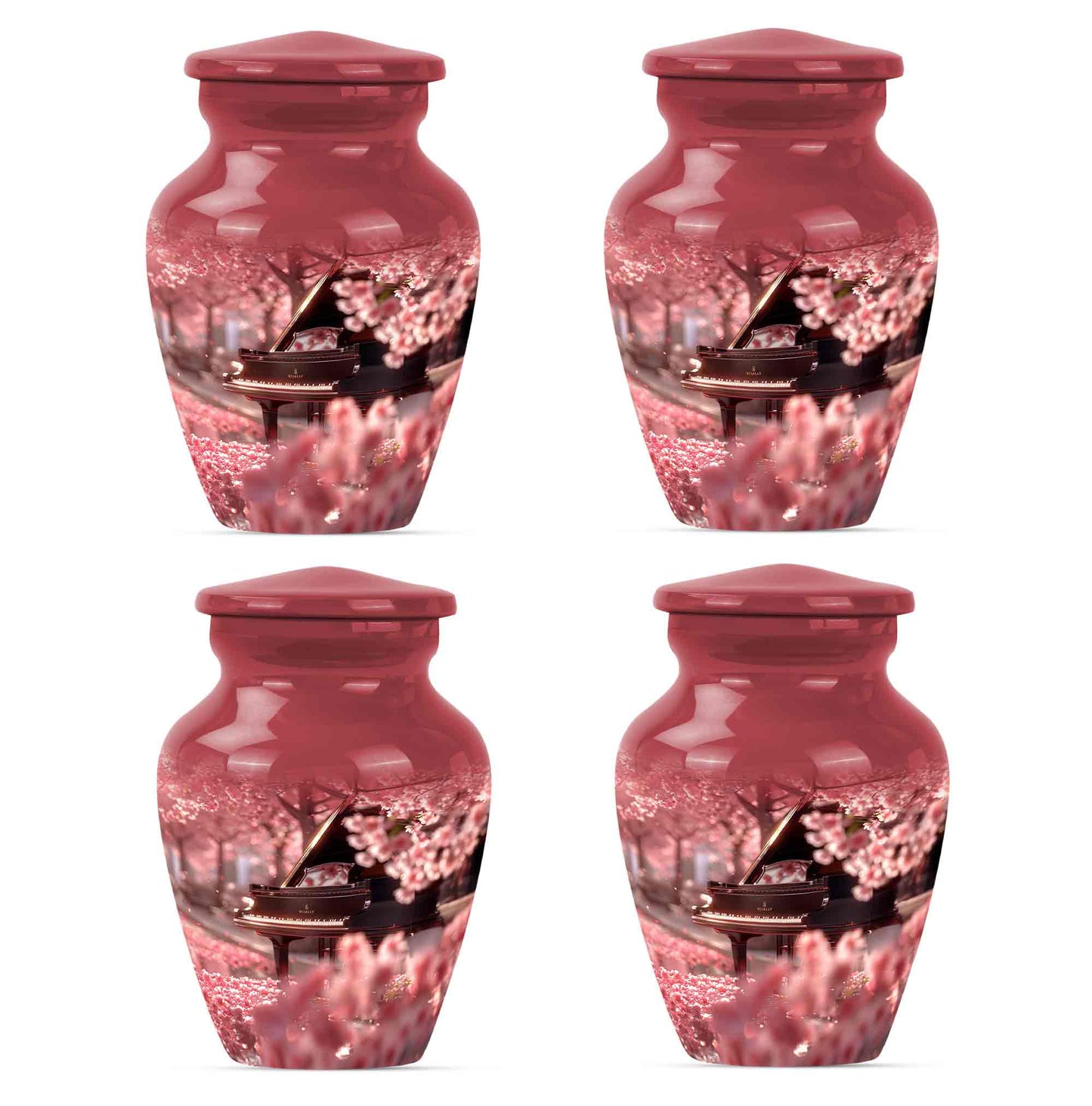 Piano Theme 3 Inch Keepsake Pack of 4