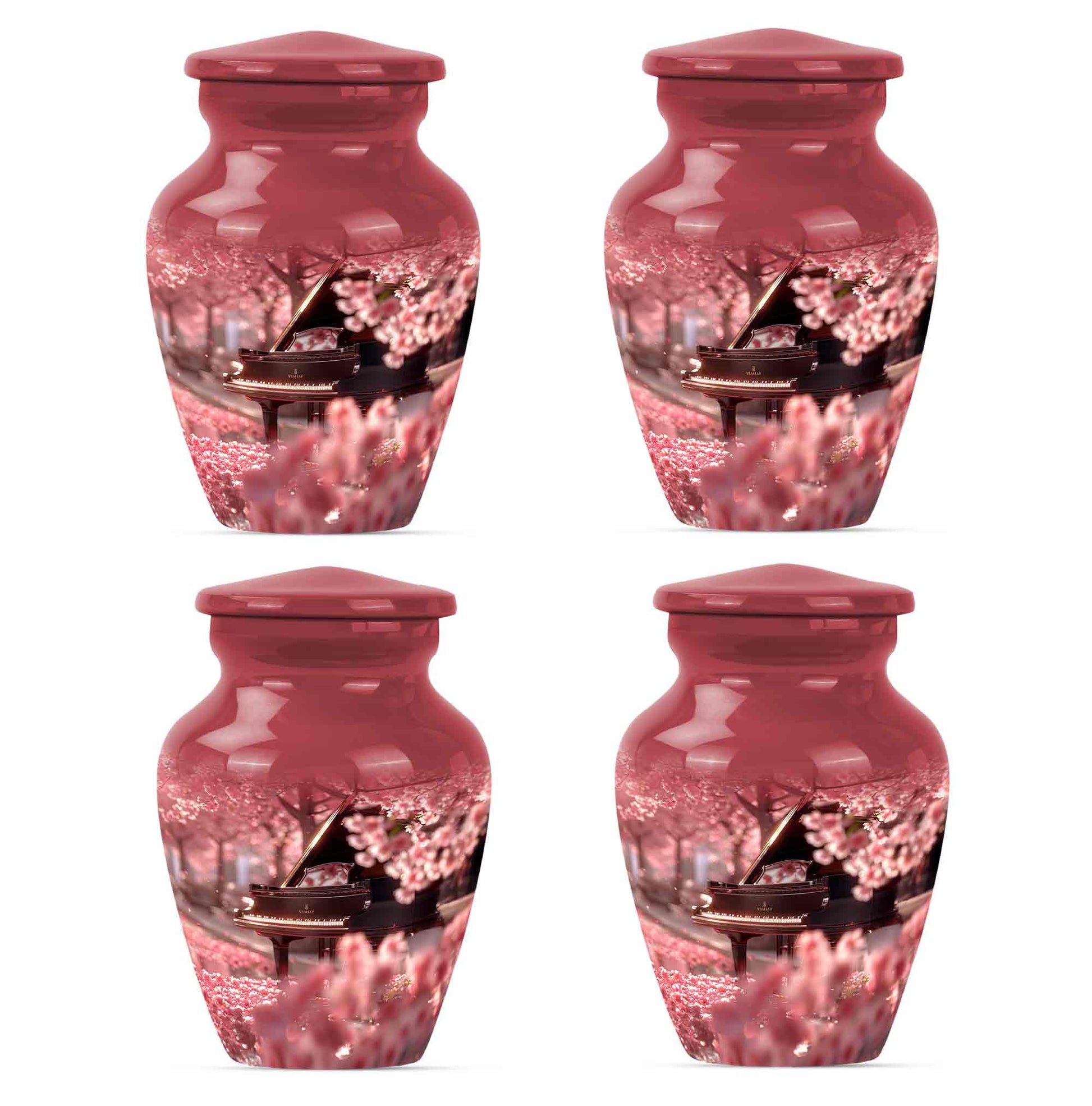 Piano Theme 3 Inch Keepsake Pack of 4