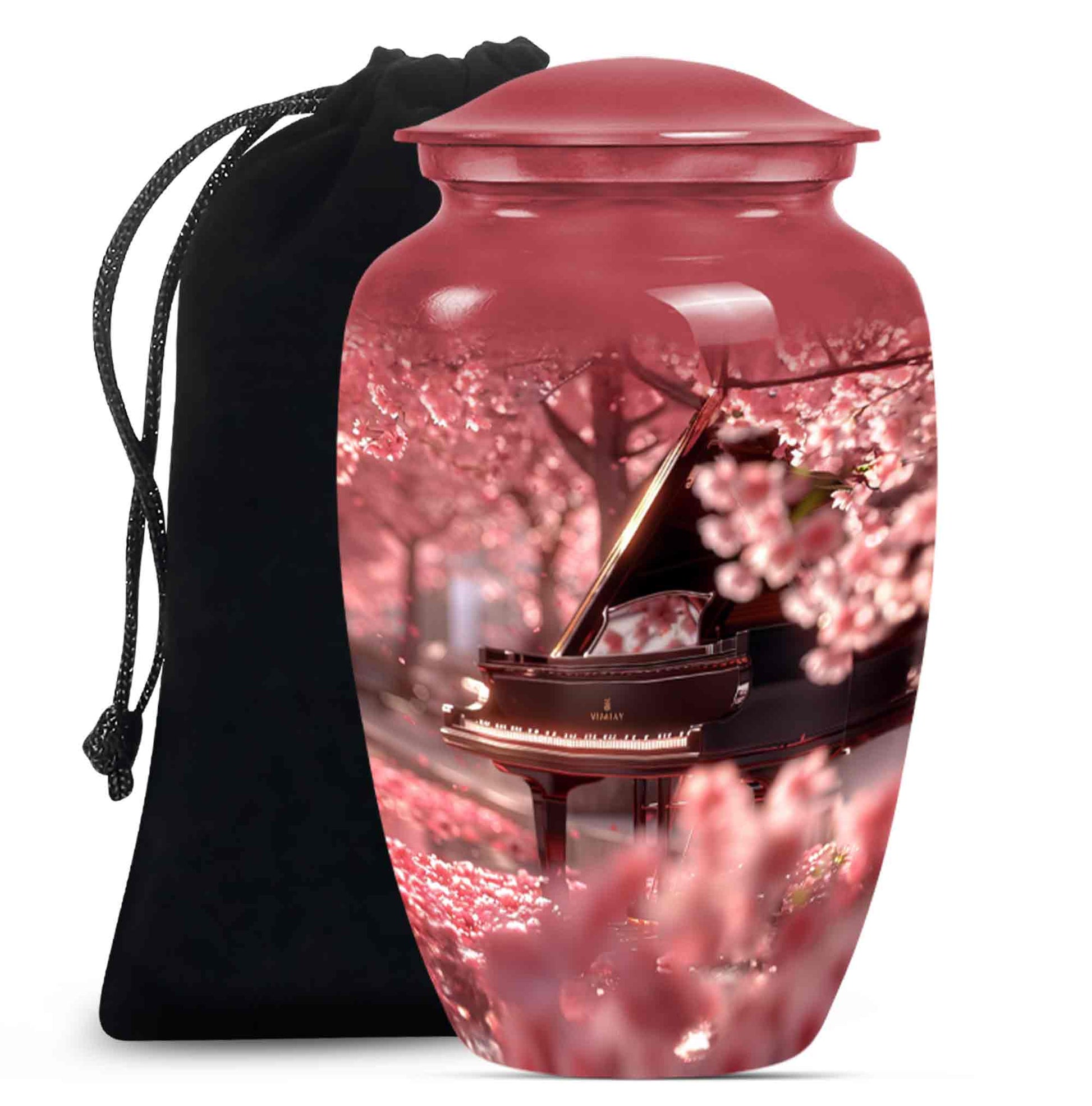 Piano Theme Large Urn 10 Inch