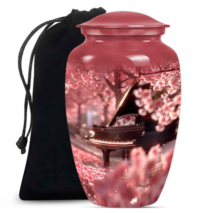 Piano Theme Large Urn 10 Inch