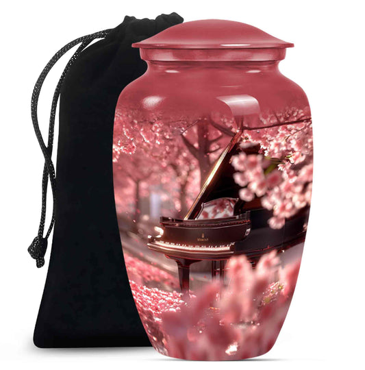 Piano Theme Large Urn 10 Inch