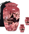 Piano Theme Large Urn With 2 Keepsake Urn