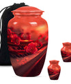 Piano Theme Large Urn With 2 Keepsake Urn