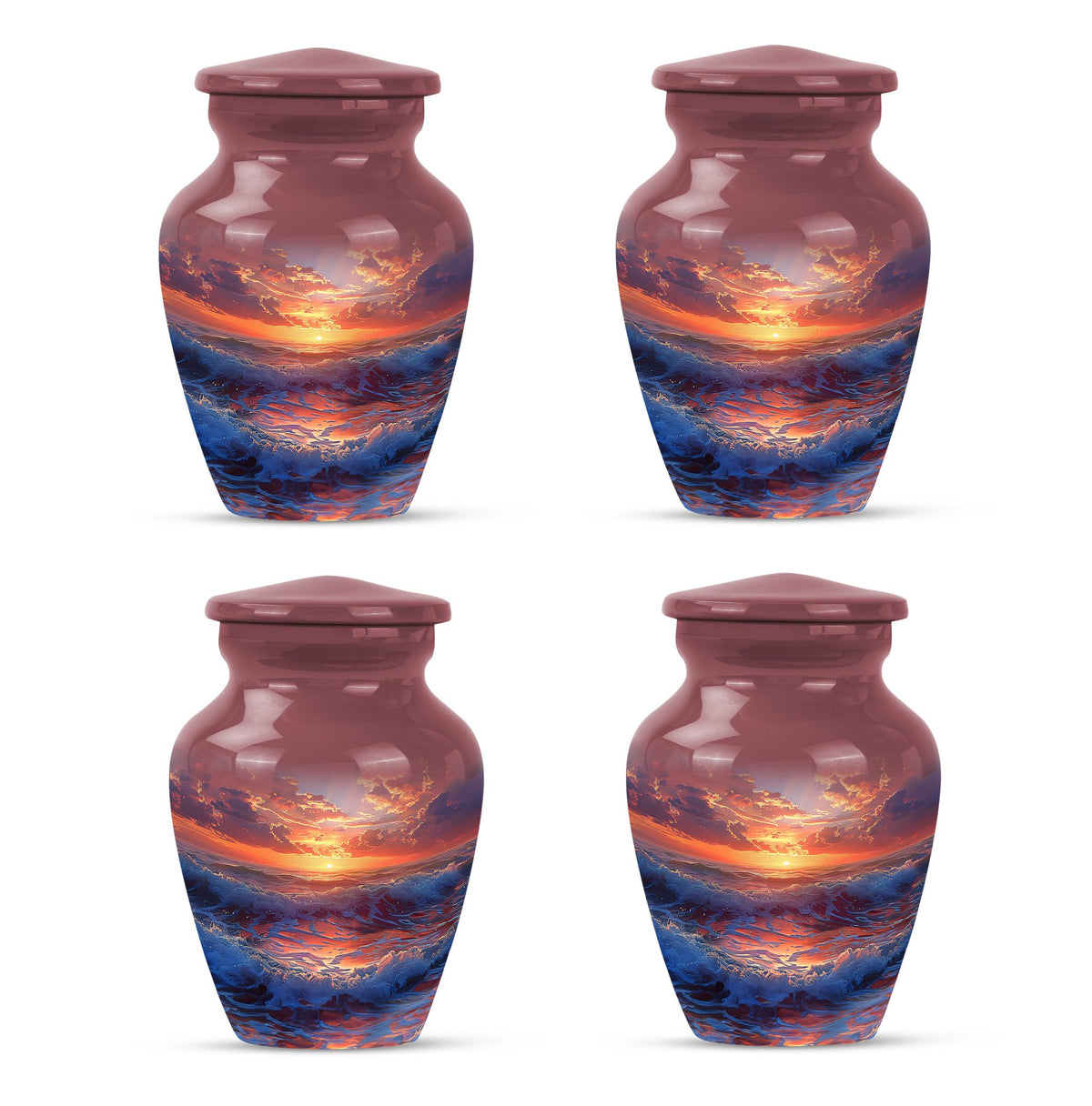 Sunrise Theme 3 Inch Keepsake Pack of 4