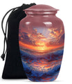Sunrise Theme Large Urn 10 Inch