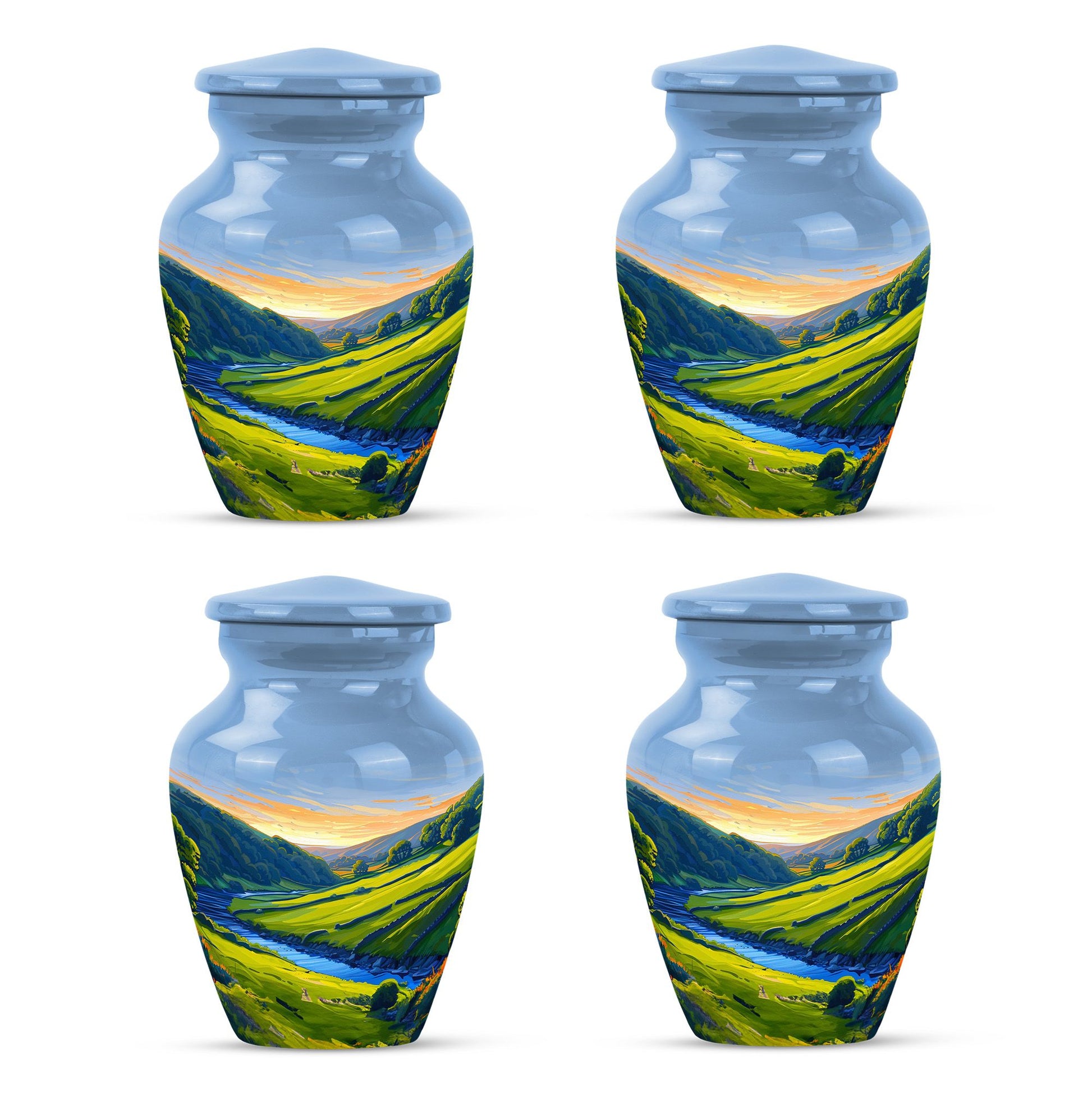 Sunrise Theme 3 Inch Keepsake Pack of 4