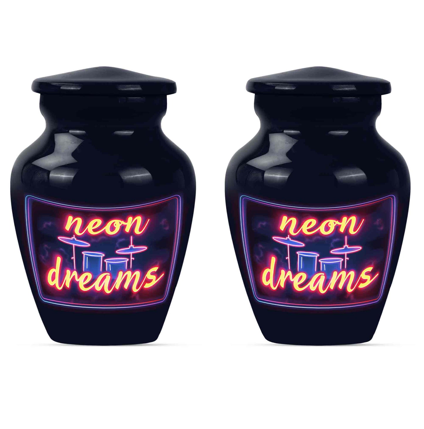 Drums And Music Theme 3 Inch Keepsake Pack of 2