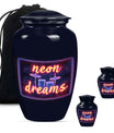 Drums And Music Theme Large Urn With 2 Keepsake Urn