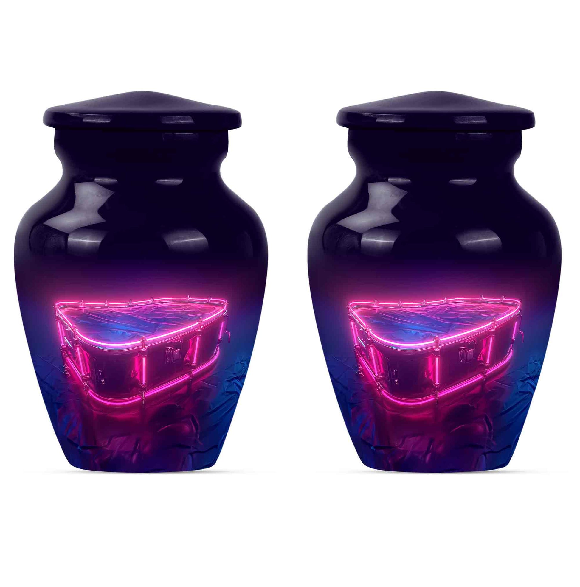 Drums And Music Theme 3 Inch Keepsake Pack of 2