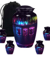 Drums And Music Theme Large Urn With 4 Keepsake Urn