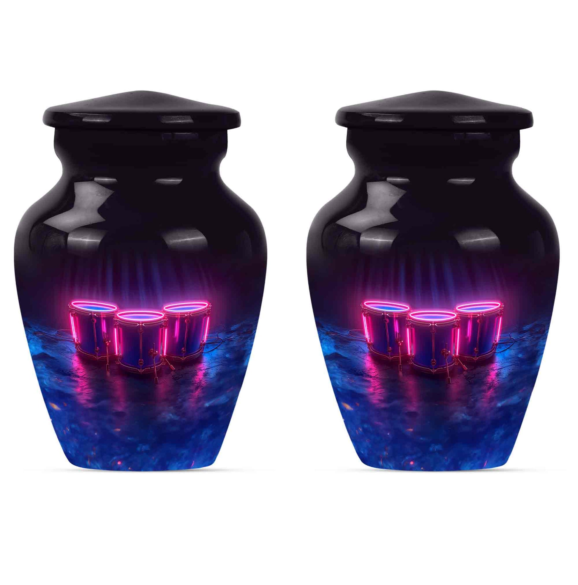 Drums And Music Theme 3 Inch Keepsake Pack of 2