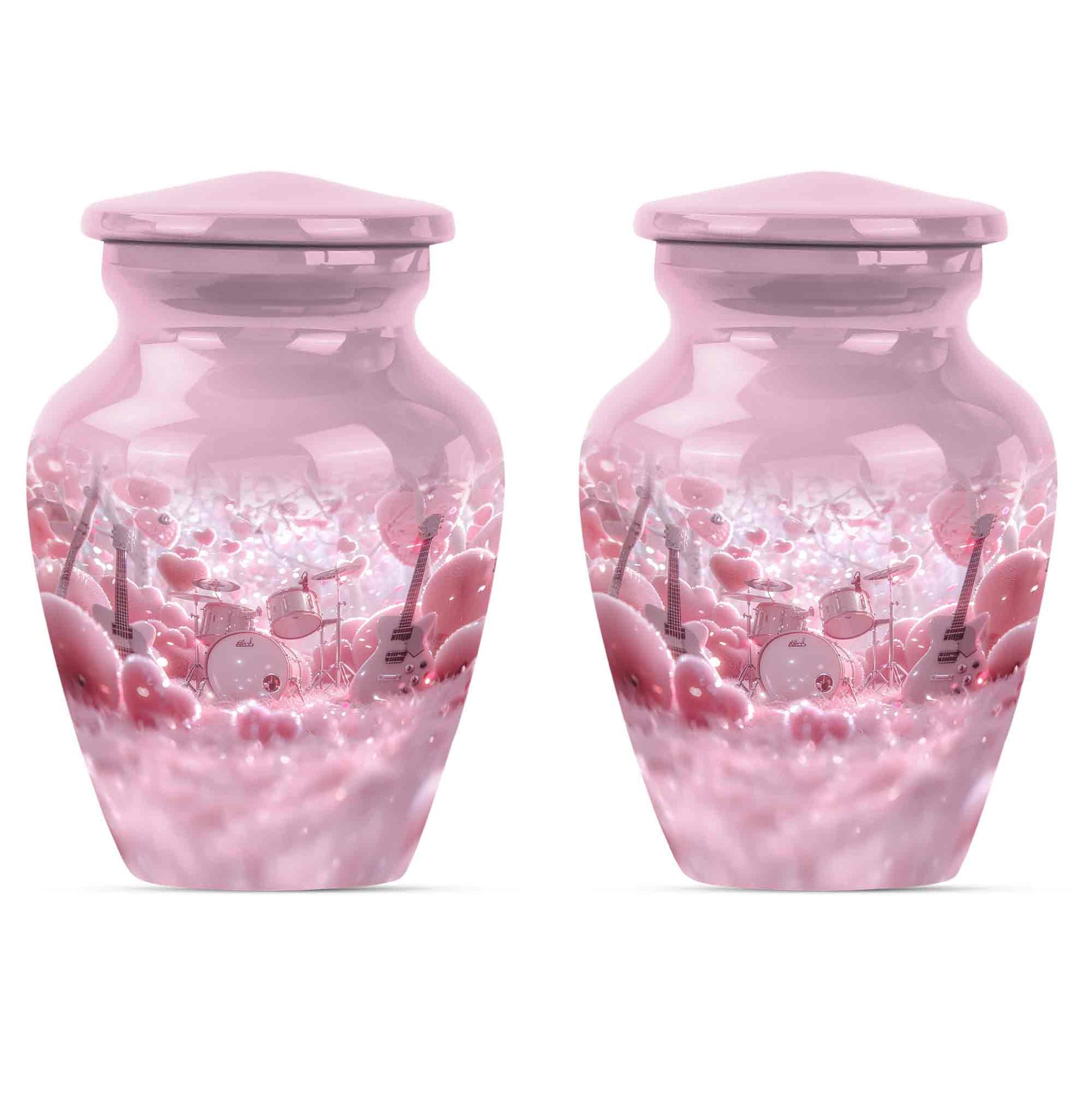 Drums And Music Theme 3 Inch Keepsake Pack of 2