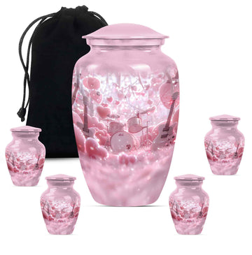 Large Urn With 4 Keepsake Urn