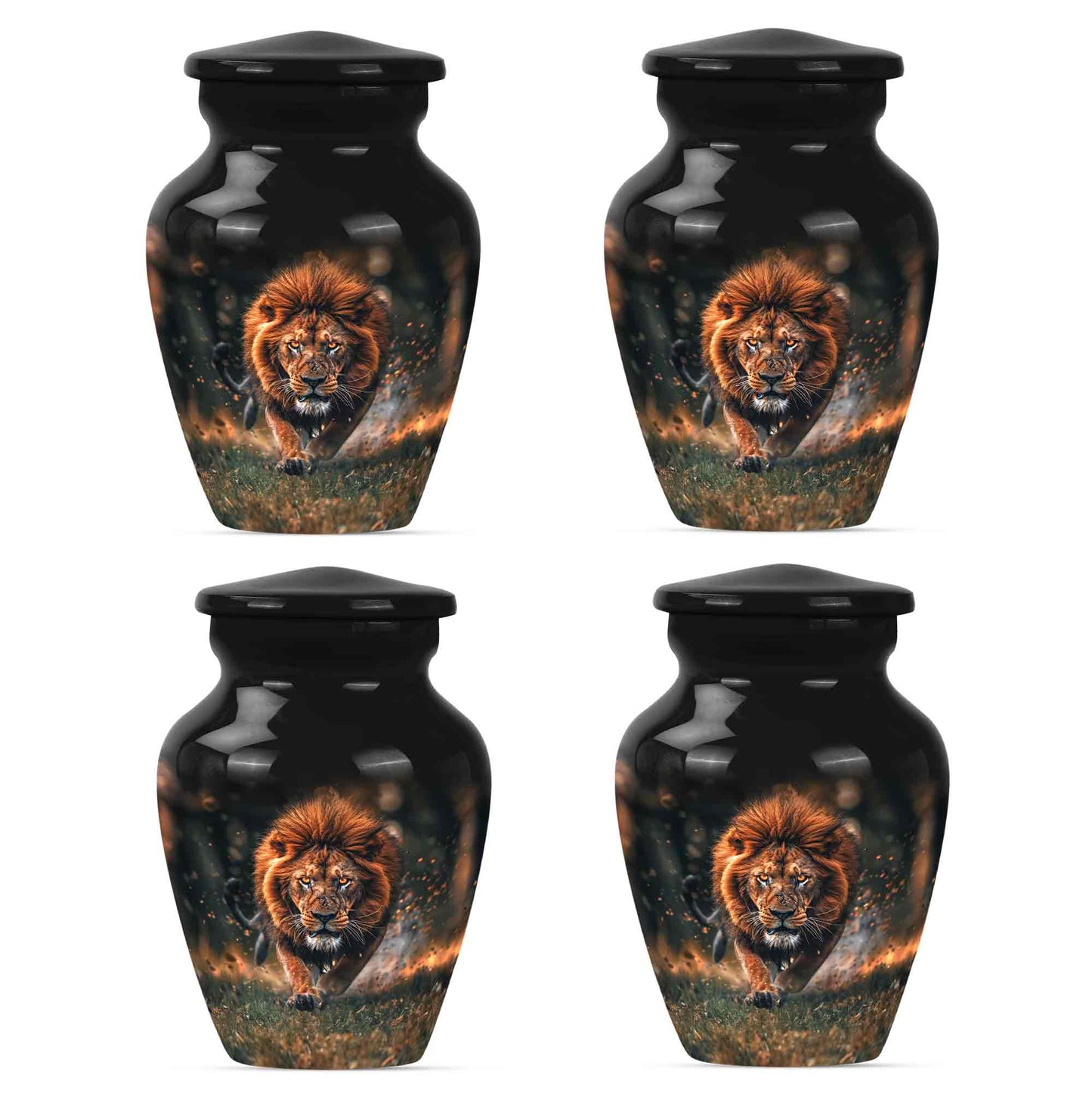 Lion Theme 3 Inch Keepsake Pack of 4