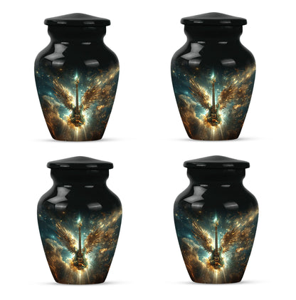 Guitar Theme 3 Inch Keepsake Pack of 4
