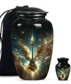 Guitar Theme Large Urn With 1 Keepsake Urn