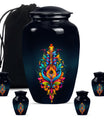 Guitar Theme Large Urn With 4 Keepsake Urn