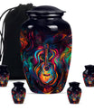Guitar Theme Large Urn With 4 Keepsake Urn