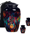 Guitar Theme Large Urn With 2 Keepsake Urn