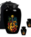 Guitar Theme Large Urn With 2 Keepsake Urn