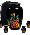 Guitar Theme Large Urn With 4 Keepsake Urn