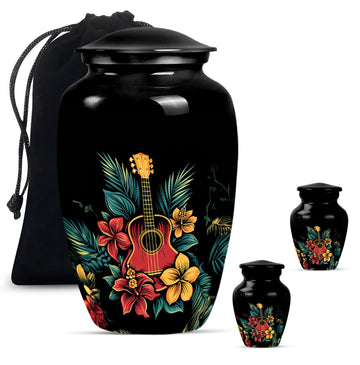 Large Urn With 2 Keepsake Urn