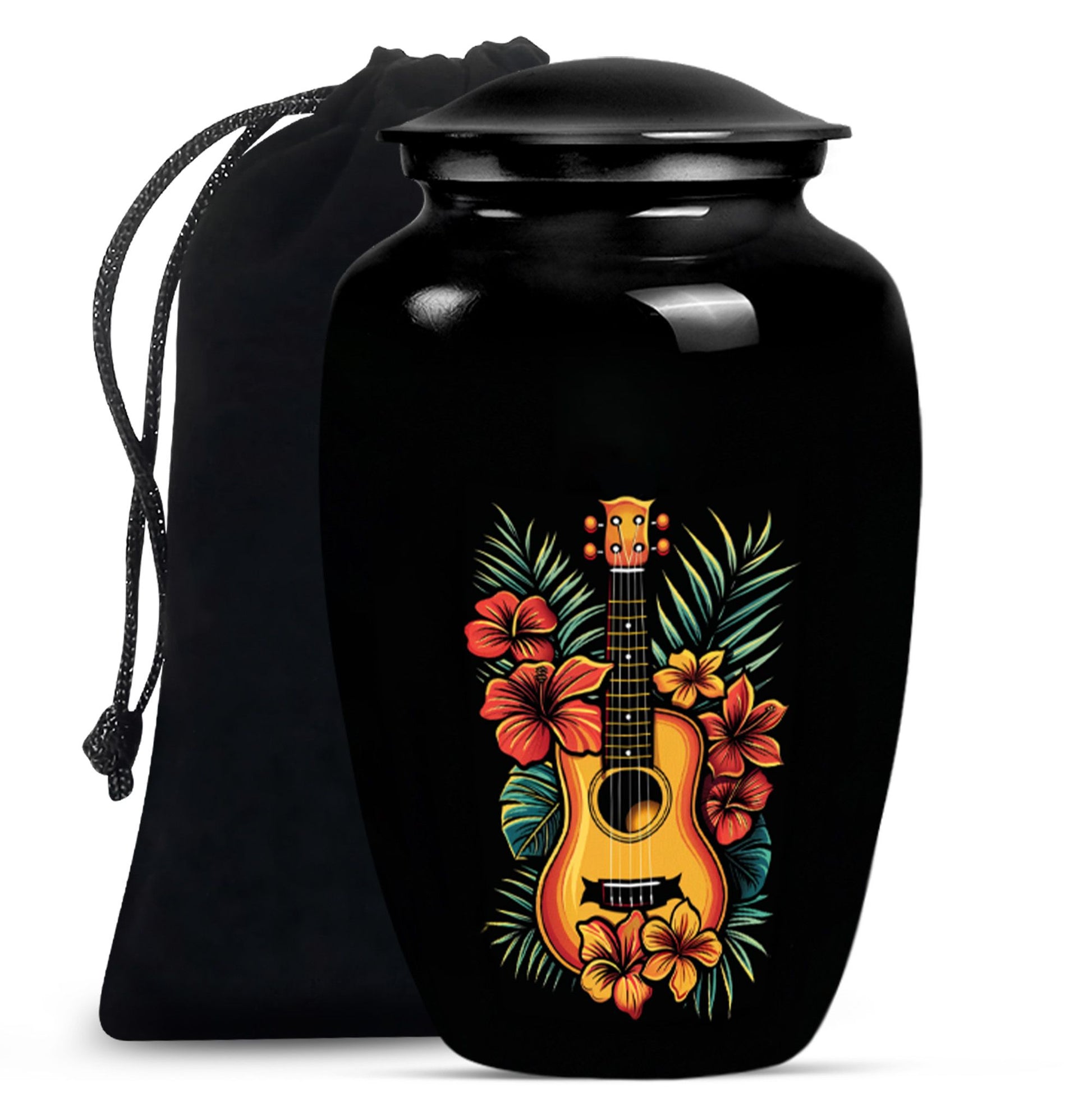 Guitar Theme Large Urn 10 Inch