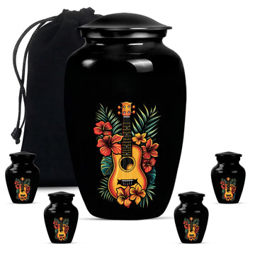 Large Urn With 4 Keepsake Urn