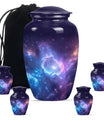 Galaxy Theme Large Urn With 4 Keepsake Urn
