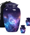 Galaxy Theme Large Urn With 2 Keepsake Urn