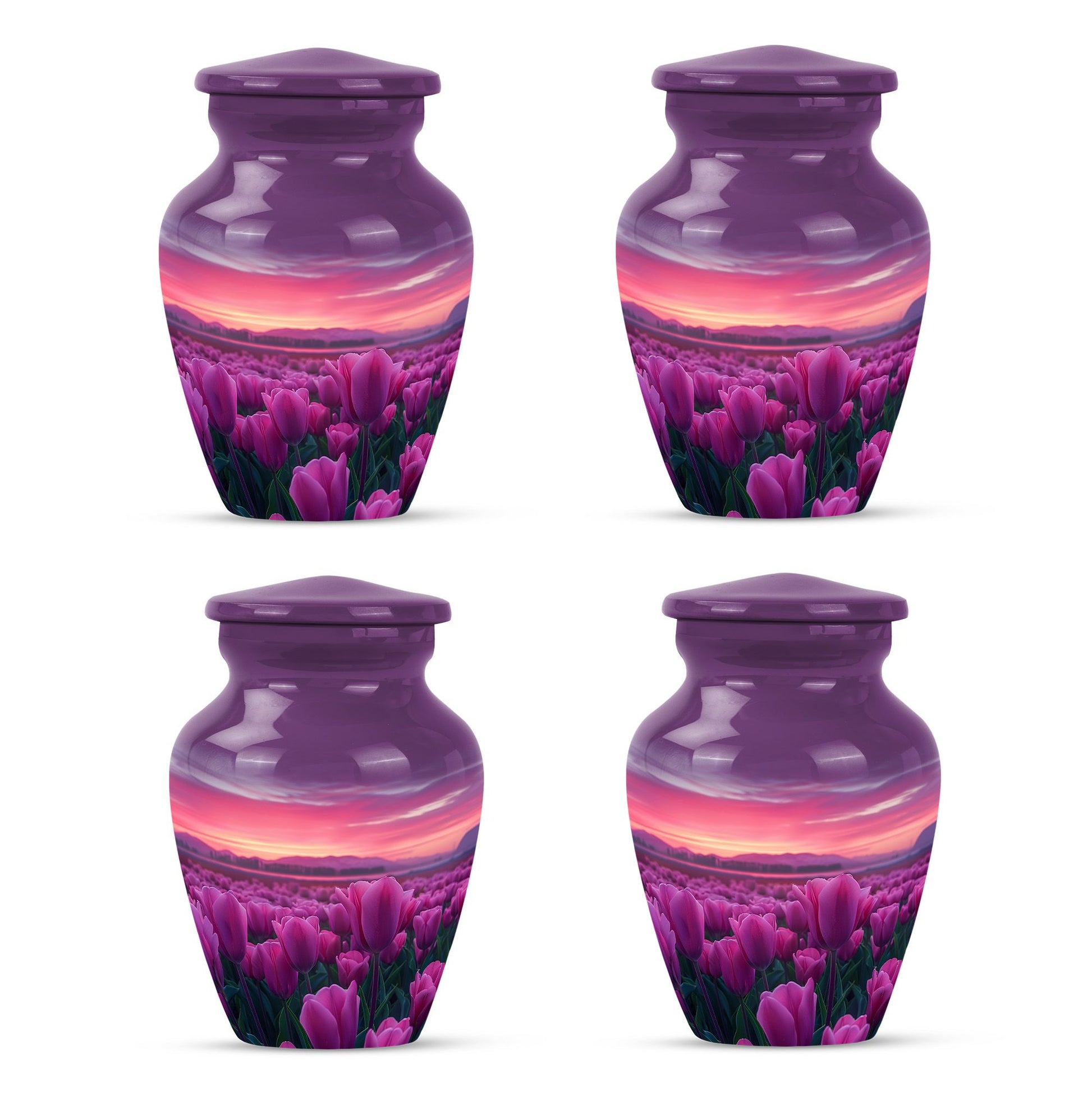 Tulips Theme 3 Inch Keepsake Pack of 4