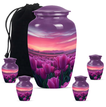 Large Urn With 4 Keepsake Urn