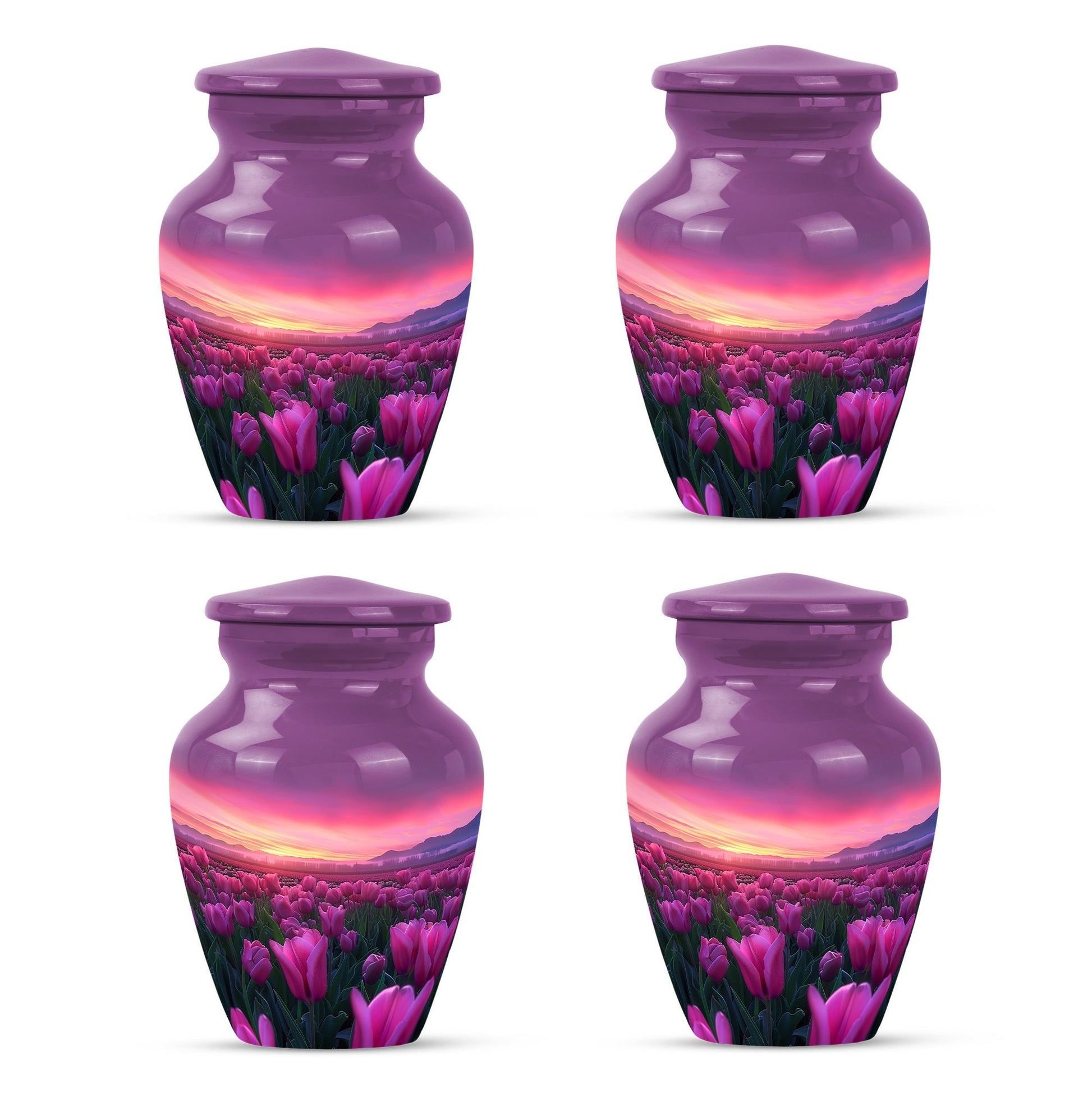 Tulips Theme 3 Inch Keepsake Pack of 4