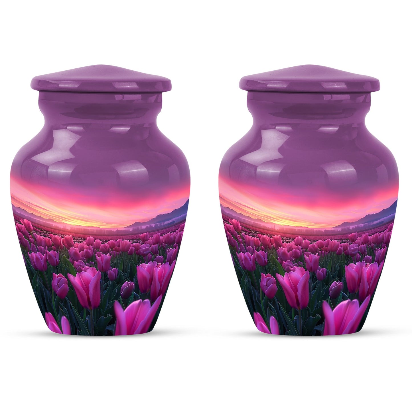Tulips Theme 3 Inch Keepsake Pack of 2