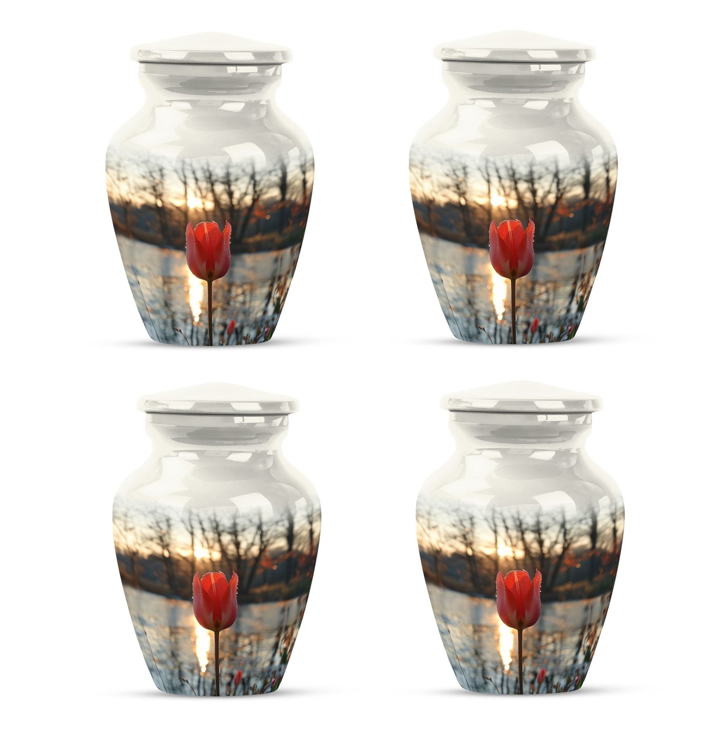 Tulips Theme 3 Inch Keepsake Pack of 4