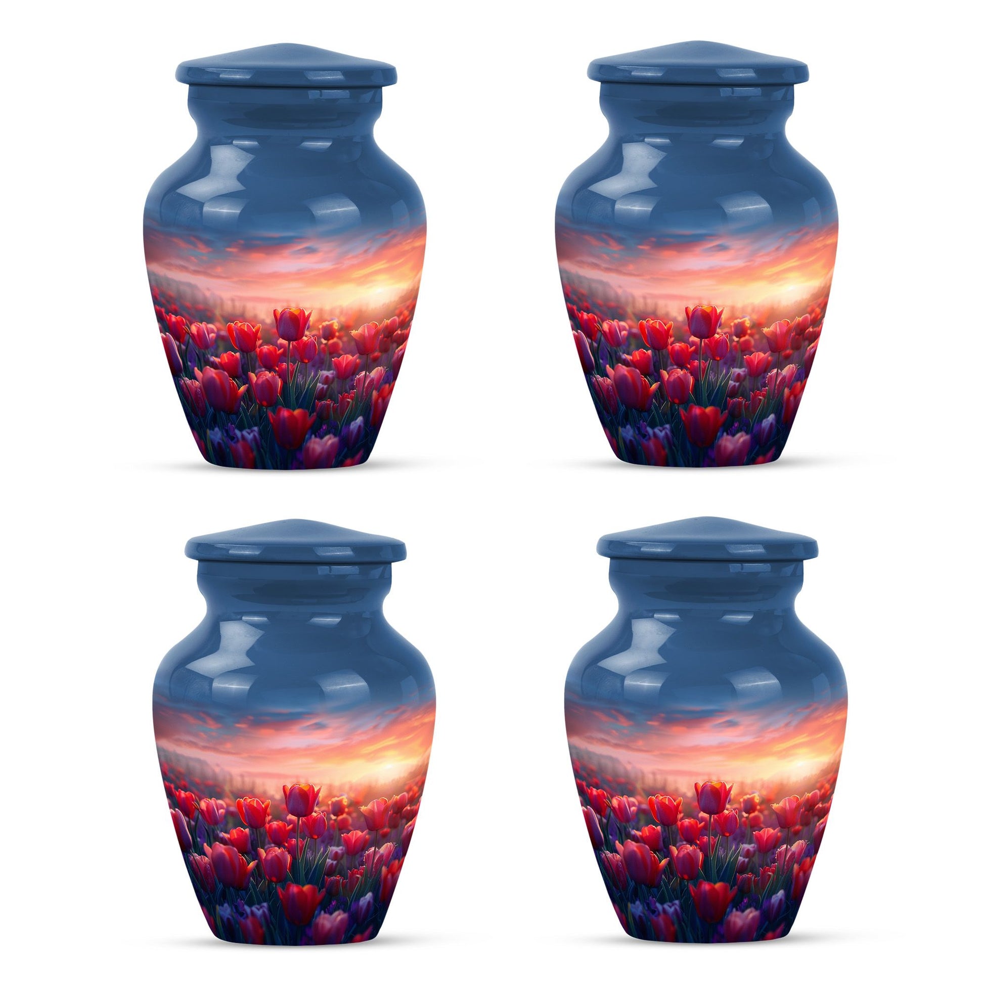 Tulips Theme 3 Inch Keepsake Pack of 4