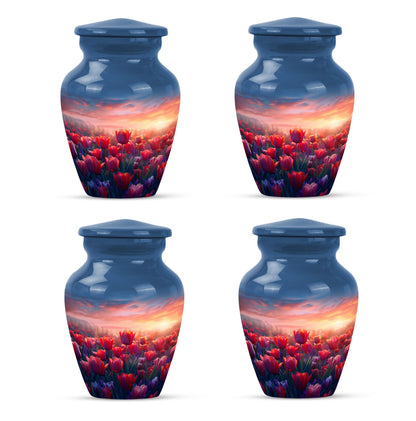 Tulips Theme 3 Inch Keepsake Pack of 4