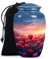 Tulips Theme Large Urn 10 Inch