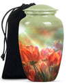 Tulips Theme Large Urn 10 Inch