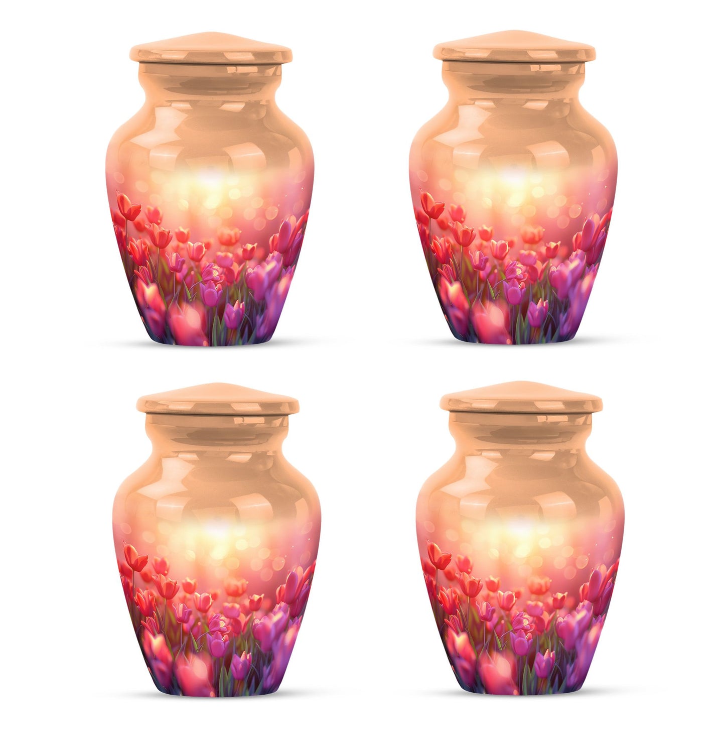 Tulips Theme 3 Inch Keepsake Pack of 4