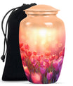 Tulips Theme Large Urn 10 Inch