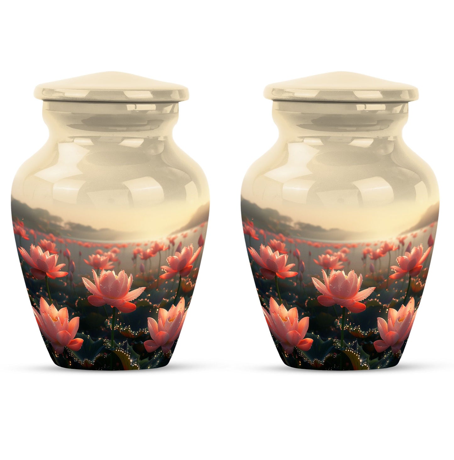 Lotus Theme 3 Inch Keepsake Pack of 2