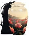 Lotus Theme Large Urn 10 Inch