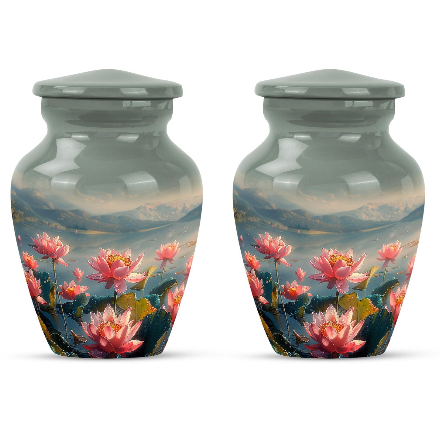 Lotus Theme 3 Inch Keepsake Pack of 2