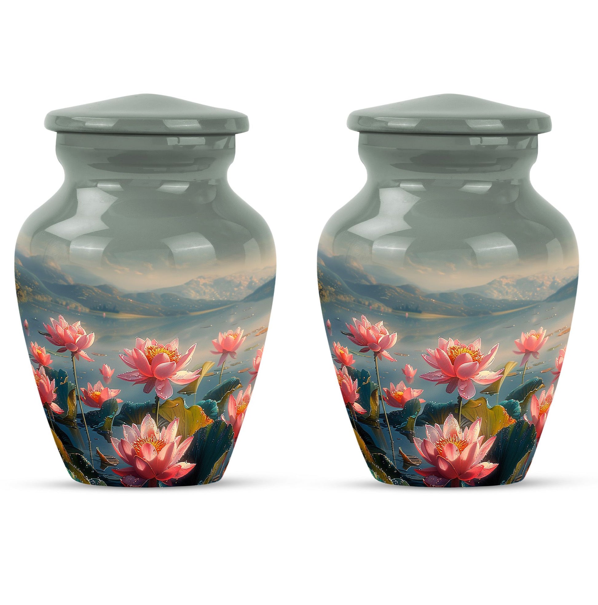 Lotus Theme 3 Inch Keepsake Pack of 2