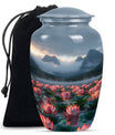 Lotus Theme Large Urn 10 Inch
