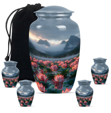 Large Urn With 4 Keepsake Urn